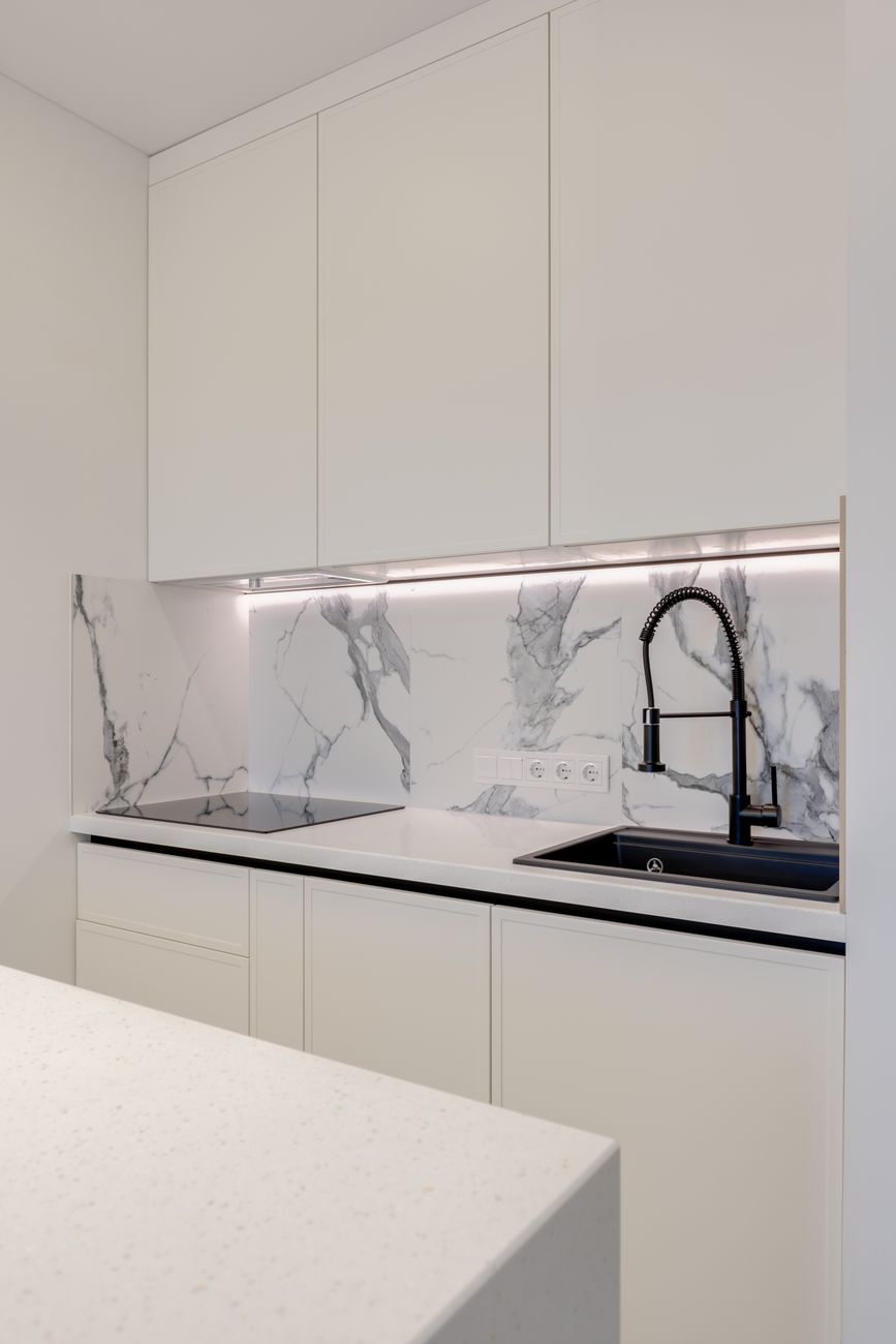 A professionally cleaned premium kitchen area