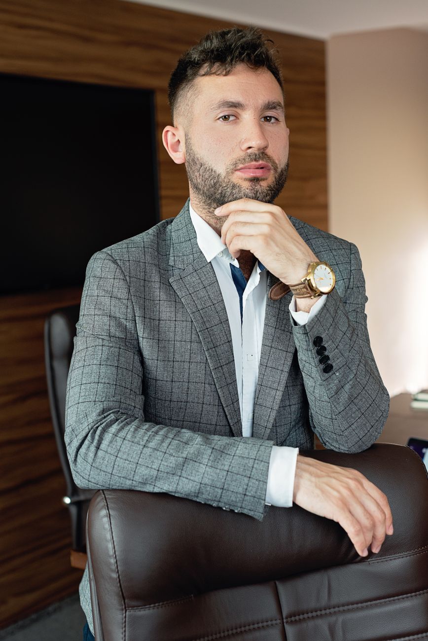 A portrait of a professional corporate representative